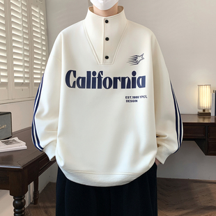 春季半高领卫衣12男孩14初中学生13青少年15岁大童长袖T恤打底衫