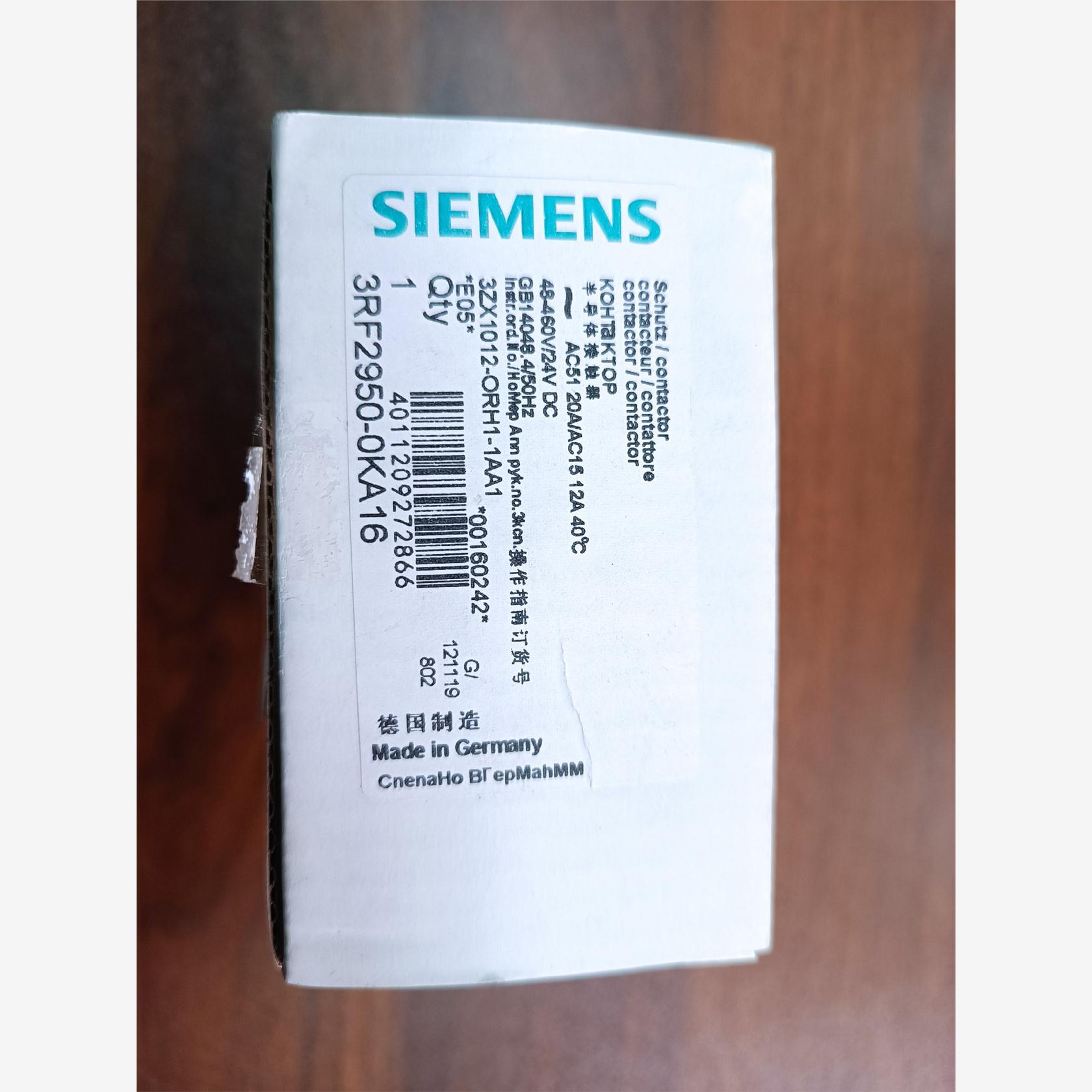 议价直拍不发:议价半导体接触器型号3RF2950-0KA16,全新未使拍