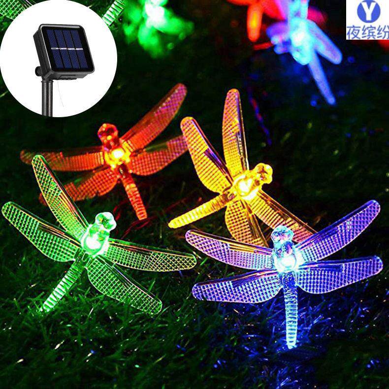 太阳能灯串户外防水串灯庭院装饰彩灯草坪花园布置圣诞节日灯