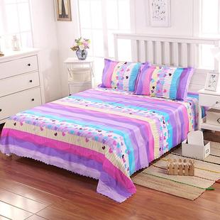 的确良布料的床单被罩 清凉夏季磨毛单人床单单件加厚学生宿舍