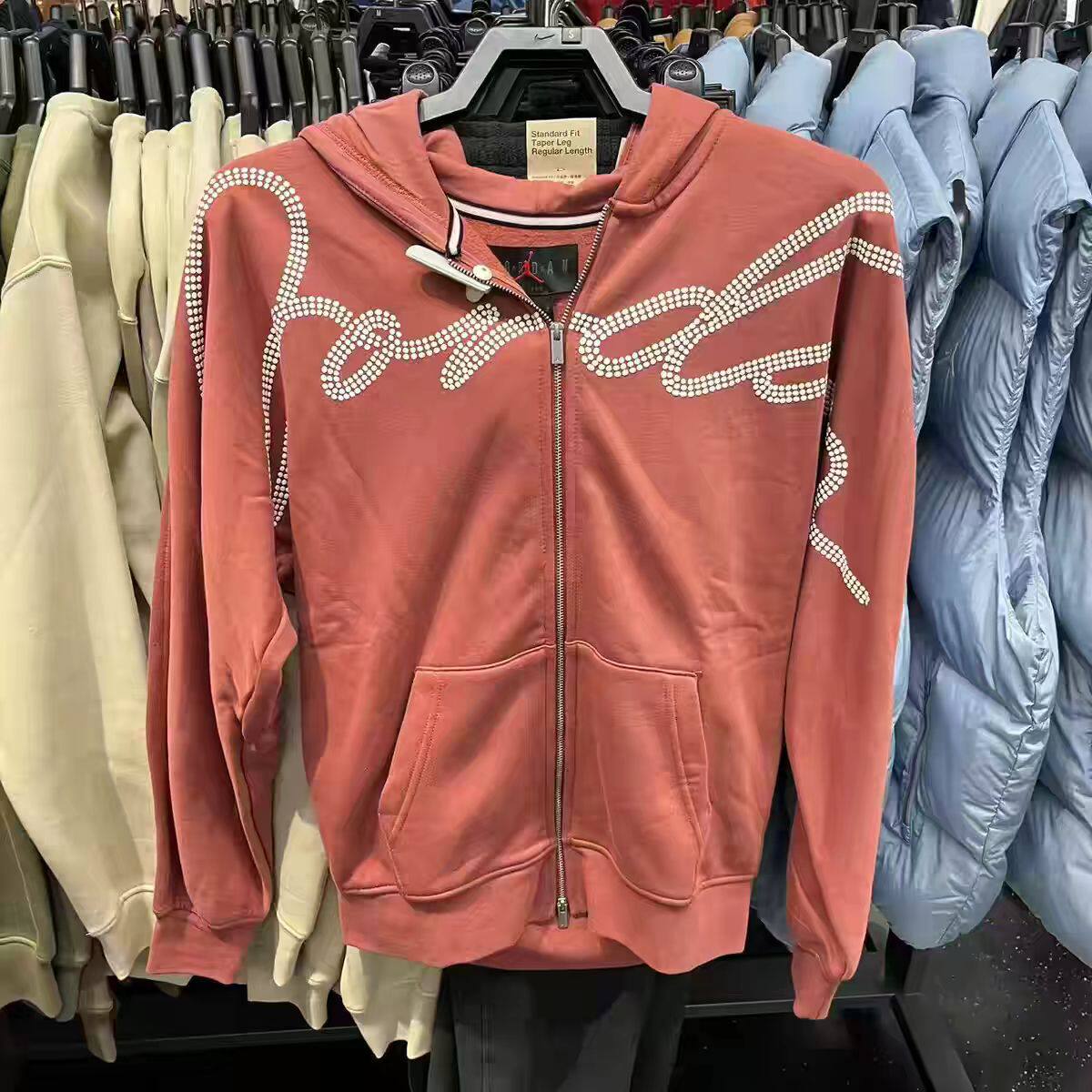 Nike/耐克 Jordan男子加绒保暖针织休闲连帽夹克外套HF9296-691