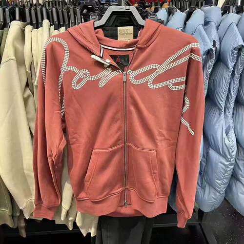 Nike/耐克 Jordan男子加绒保暖针织休闲连帽夹克外套HF9296-691
