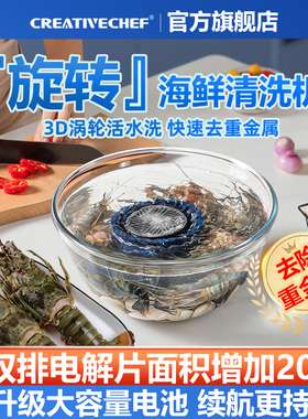CREATIVECHEF转转海鲜清洗机果蔬净化消毒机洗菜神器杀菌去重金属