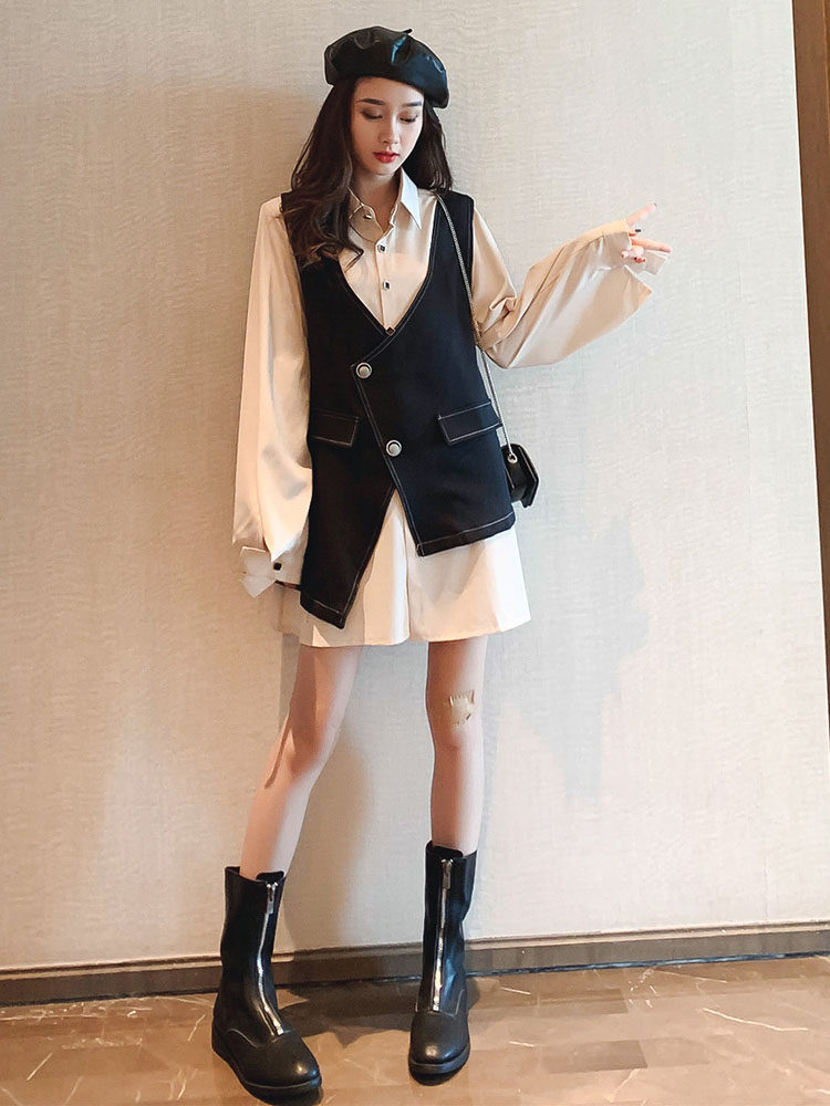 长袖衬衫两件套女初秋季新款法式洋气连衣裙减龄小香风职业套装裙在类目 服饰配件/皮带/帽子/围巾, DIY编织材料包中 - 来自Buy2taobao.com提供专业的淘宝代购服务