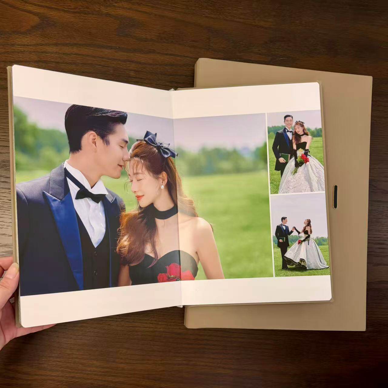 相册制作开窗皮质照片书高端影楼婚纱照婚礼写真宝宝纪念册定做