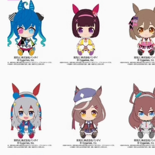 赛马娘双涡轮玉藻十字美浦波旁诗歌剧毛绒玩偶 代购 预售CHIBI