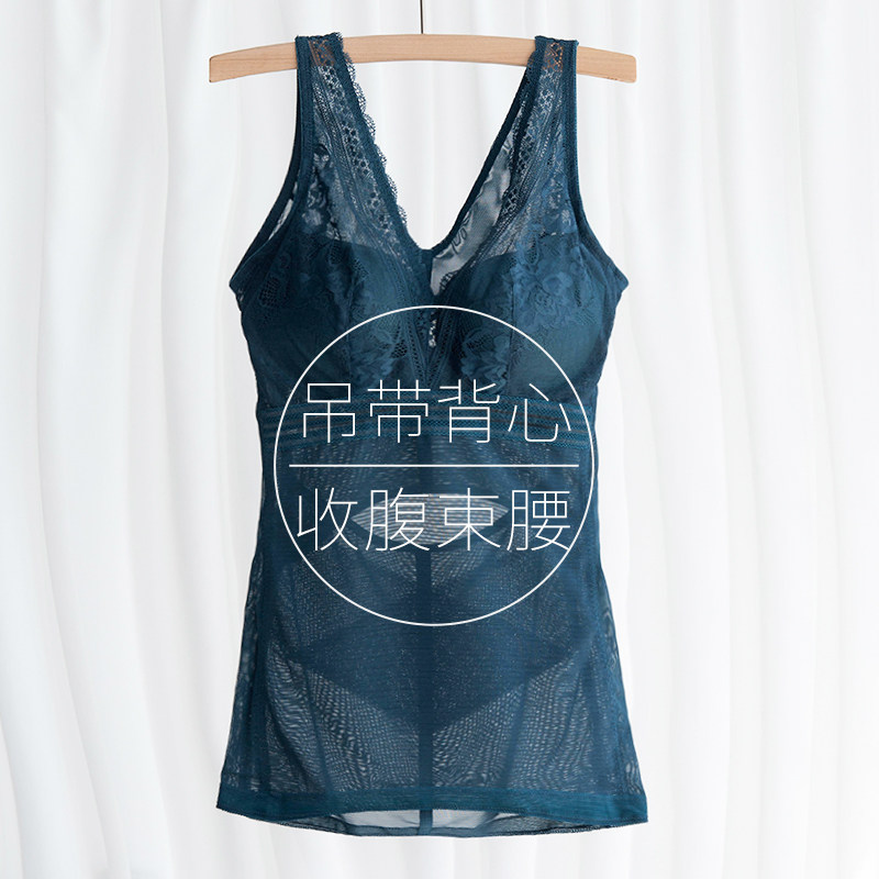大码美体塑身衣一体薄款内衣女收腹束腰免穿文胸背心女士无痕美背