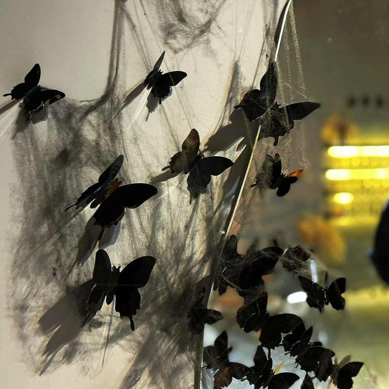 万圣节3D立体装饰蝙蝠蜘蛛