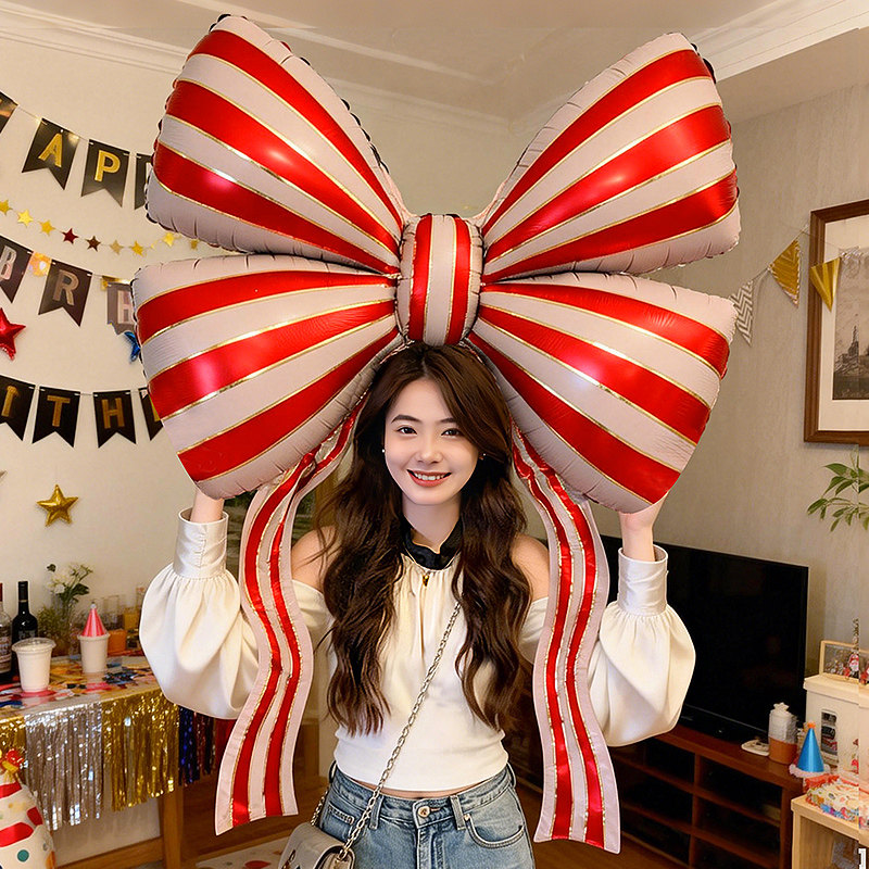 ins风大号蝴蝶结铝膜气球飘空浪漫情人节拍照道具生日派对装饰品,节庆用品/礼品,气球,淘宝优惠券,粉丝福利购,淘宝优惠卷