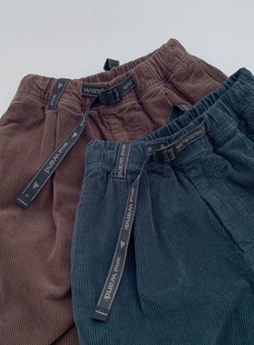 清货中 AND WAND CORDUROY PANTS重磅灯芯绒机能户外宽松锥形裤