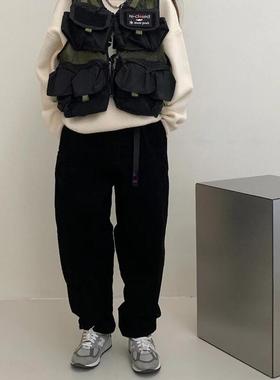 清货紫标Corduroy WideTapered Pants锥形灯芯绒工装休闲裤加薄绒