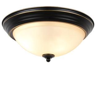 美式 吸顶灯阳台玄关客厅灯房间灯复古主卧室灯圆形田园led吸顶灯