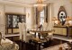 法式 别墅餐厅家具 宫廷手工拼花餐桌意大利奢华实木餐桌椅组合欧式