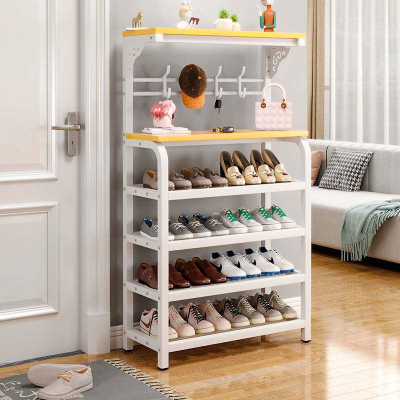 门口鞋架子鞋柜简易多层家用铁艺多功能置物收纳经济型宿舍省空间