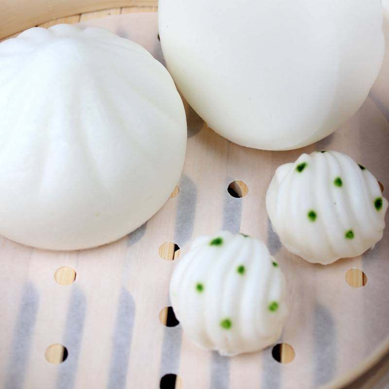 圆形蒸笼纸包子馒头空气炸锅小笼包防粘吸油纸垫盘纸羊皮纸硅油纸