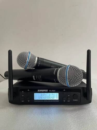 SHURE舒尔GLXD4 一拖二无线话筒舞台调频KTV会议专业演出麦克风