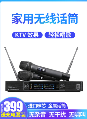 DGH PG-688专业一拖二无线话筒家用唱歌K歌户外舞台演出卡拉OK家