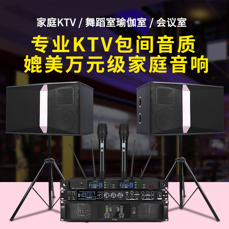 家庭ktv卡包音响套装10寸家用点歌会议酒吧包房舞蹈室音箱全套