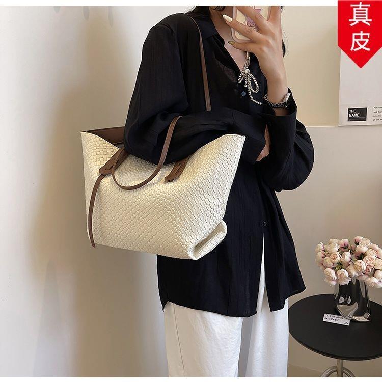 腋下手提包时尚质感包大容量托特包真皮包单肩高级2026软皮女百搭