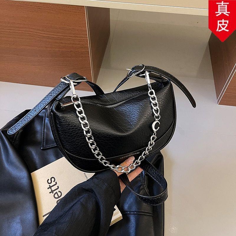 设计包风女真慵懒饺子链条挎众高极简皮女小包法式颜值斜设计