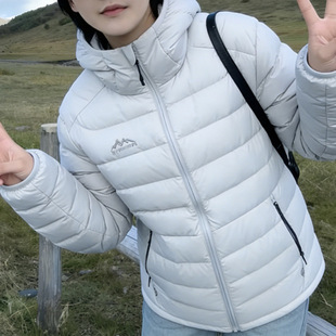 女款轻薄短款排骨羽绒服女新款冬季韩版宽松女装大码白鸭绒极寒