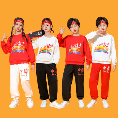 儿童啦啦队演出服装小学生运动会