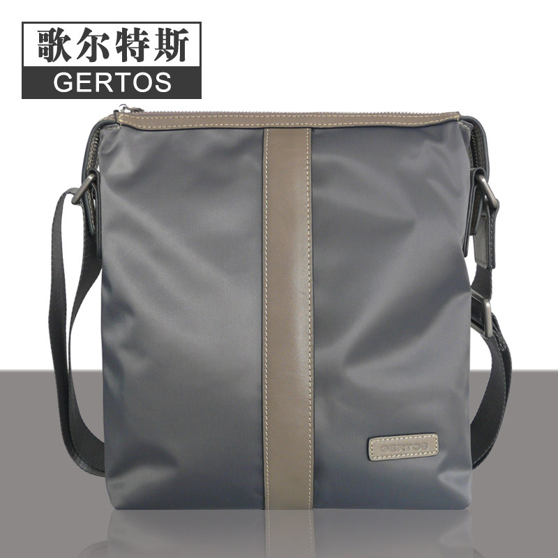 男士包包单肩斜挎包背包男牛津纺帆布斜挎包男简约竖款休闲商务包