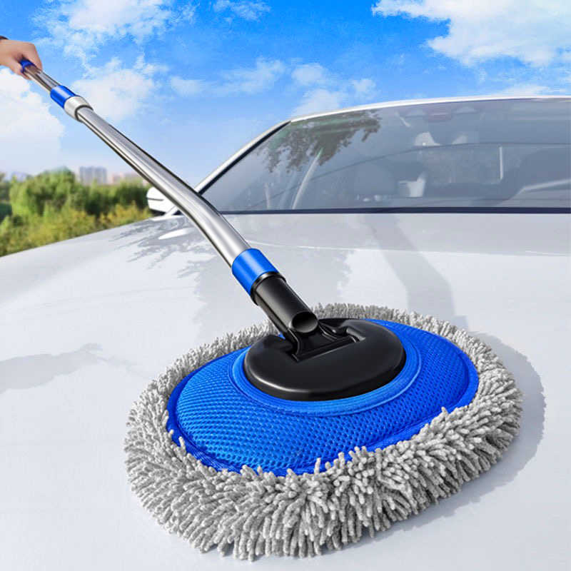 刷子弯杆车软专用工具长柄伸缩