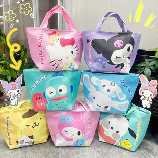 卡通保温手提饭盒包便携保温便当包学生上班族带饭收纳包大容量包
