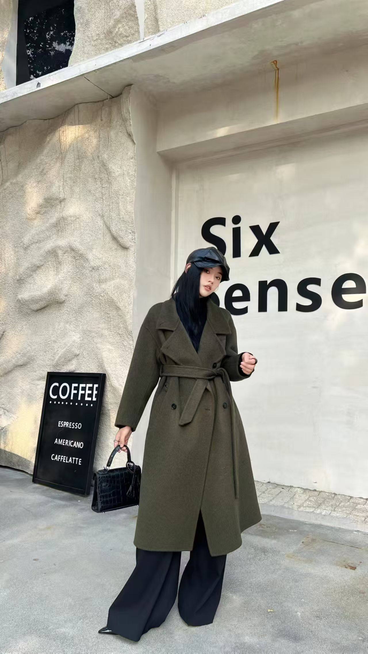 （小桑推荐）258852西装领时尚大衣