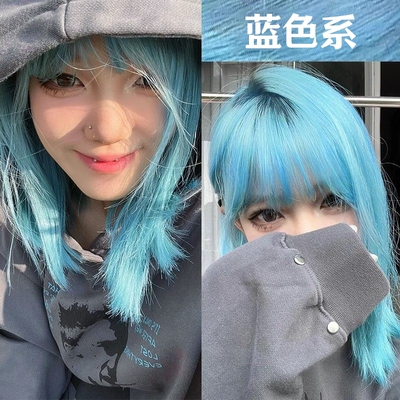 天使蓝冰蓝色月之蓝鸢尾斑染发剂