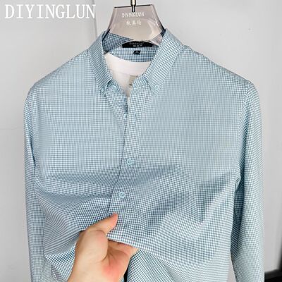 DIYINGLUN专柜高端男士长袖衬衫