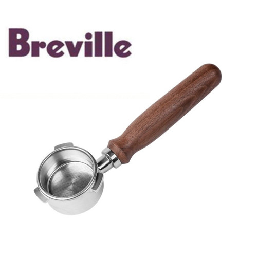 Breville铂富8系54mm意式咖啡机无底手柄不锈钢咖啡萃取配件