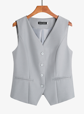 2025春秋新款洋气马甲女外穿百搭秋季韩版显瘦西装马夹无袖背心