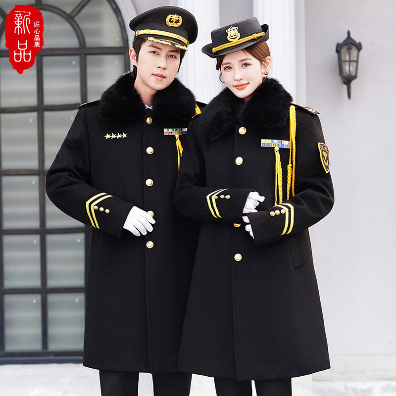 保安大衣长款保暖形象岗礼宾服装物业秋冬制服羊毛呢大衣外套加厚,男装,毛呢大衣,淘宝优惠券,粉丝福利购,淘宝优惠卷