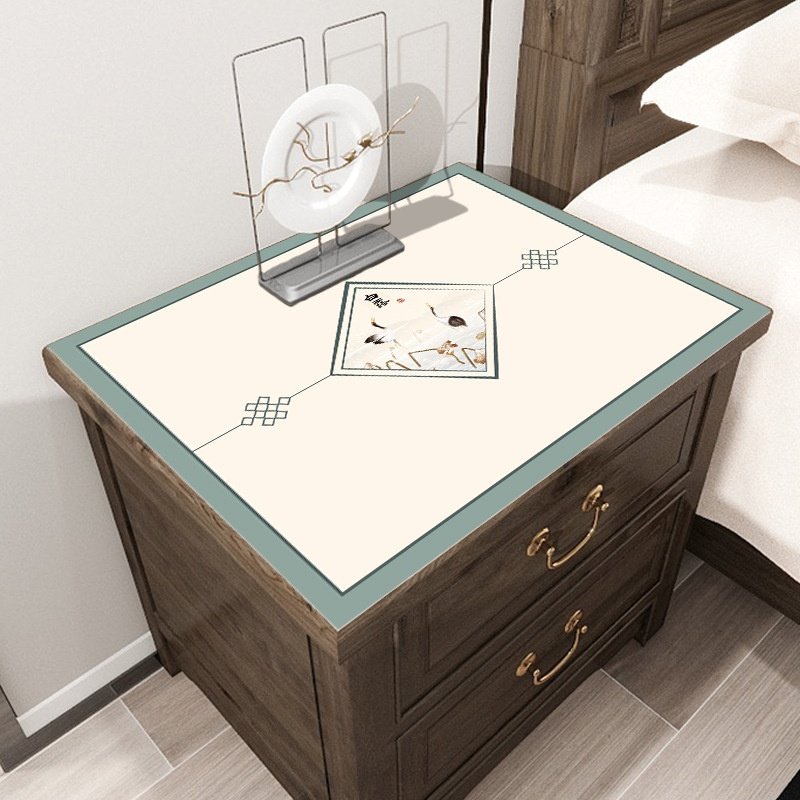 新中式床头柜盖布国风桌垫防水防油家用桌垫子柜垫方几桌面保护垫,居家布艺,椅套/椅垫,淘宝优惠券,粉丝福利购,淘宝优惠卷