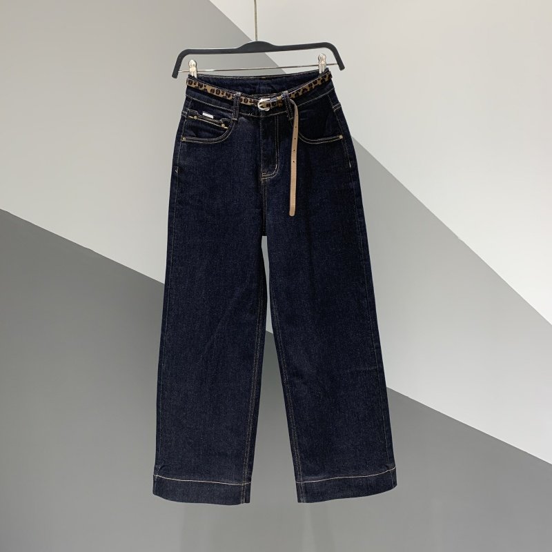 2025年秋季新款欧货小心机贴标显瘦直筒牛仔裤宽松百搭阔腿长裤女,女装/女士精品,牛仔裤,淘宝优惠券,粉丝福利购,淘宝优惠卷