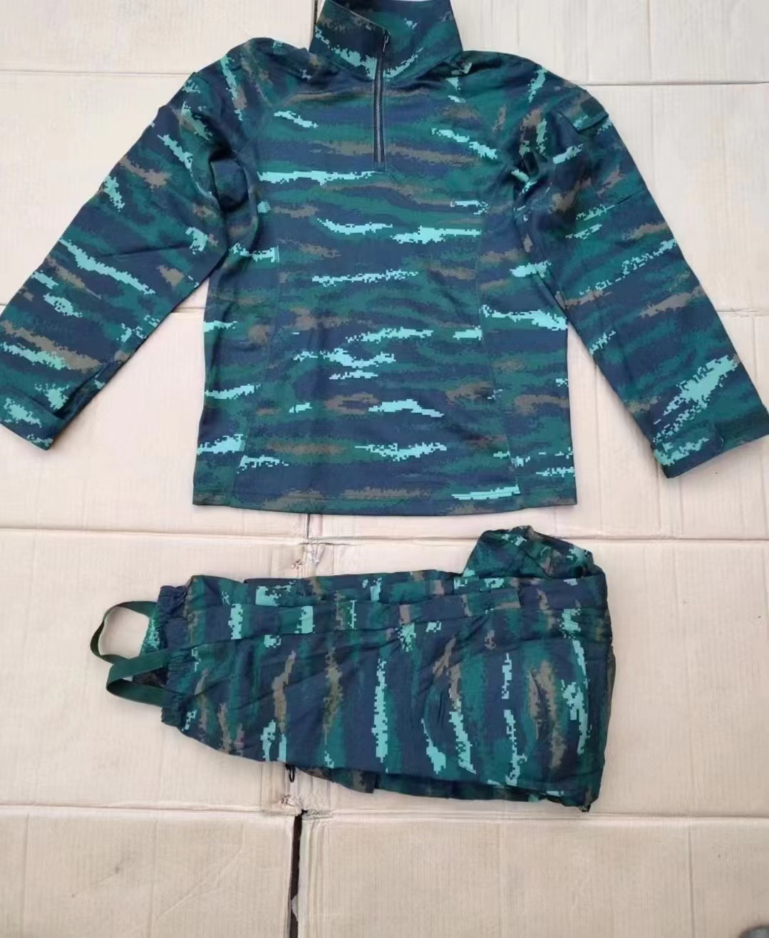 新式夏特战服舒适透气虎斑户外登山野营套装冲锋衣学生军训教官服