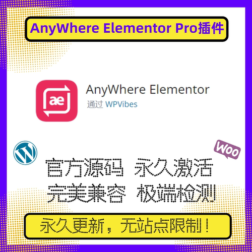 AnyWhere Elementor Pro 插件 Elementor附加插件 拓展组件 兼容