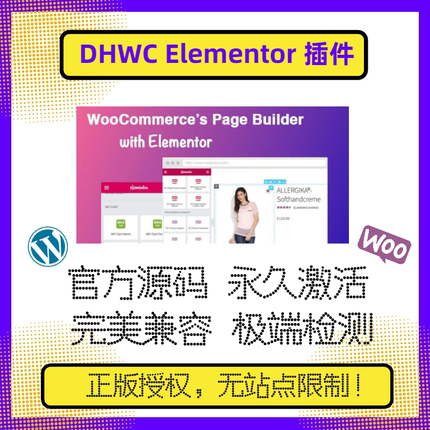 DHWC Elementor插件 WP单一产品编辑 多功能编辑器 Elementor拓展