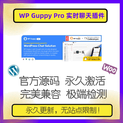 WP Guppy Pro插件 WP实时聊天插件 网站实时聊天 客服支持 官方版