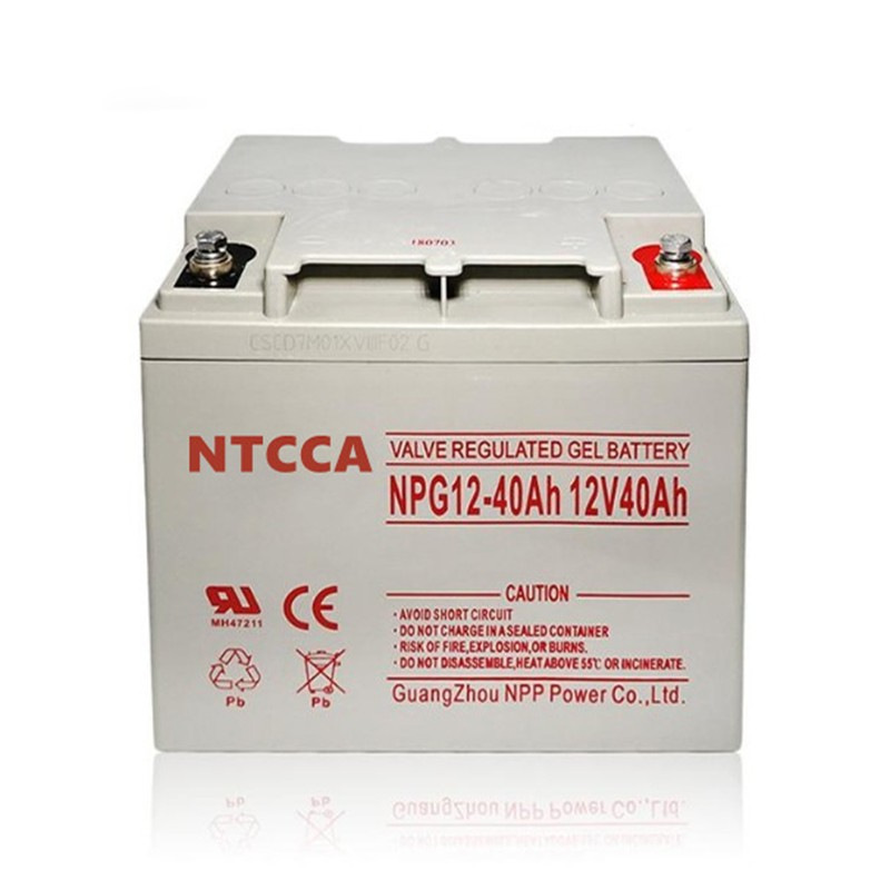 NTCCA恩科蓄电池NPG100-12AH 12V100AH 胶体免维护太阳能储能电池 五金/工具 铅蓄电池 原图主图