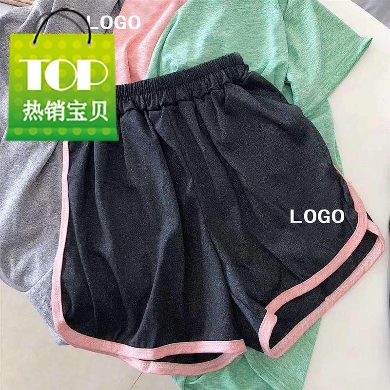 2件套短袖+短裤nk运动宽松学生健身跑步速干裤阔腿p体恤衫套装|msdalam kategori Butik wanita / wanita, seluar, seluar santai - dari Buy2taobao.com untuk memberikan perkhidmatan ejen Taobao profesional membeli