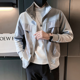 2024秋冬小伙时尚简约夹克男日常休闲外套301A-1/JK12/P95控135，男装夹克，星座301A-1