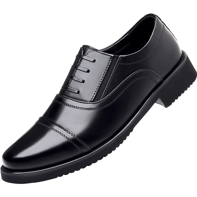 三接头皮鞋男款商务正装内增高鞋爸爸软底军官西装伴郎婚鞋子3515