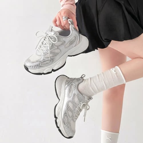 高人一等~5CM厚底增高女款老爹鞋