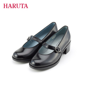 HarutaSF471单鞋 奶奶鞋 中粗跟复古真皮小皮鞋 女学生百搭玛丽珍鞋