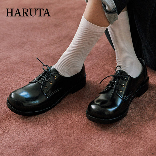 jk粗跟平底学生百搭制服鞋子