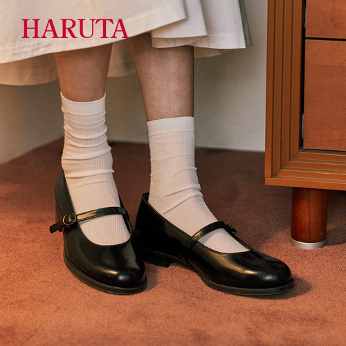 haruta日系法式学生jk制服复古鞋