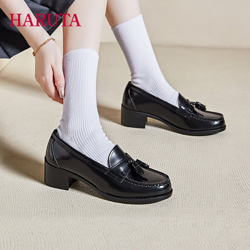 日本粗跟乐福鞋Haruta百搭